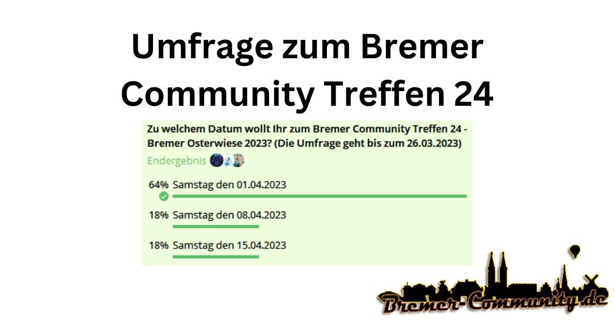 Umfrage zum Bremer Community Treffen 24